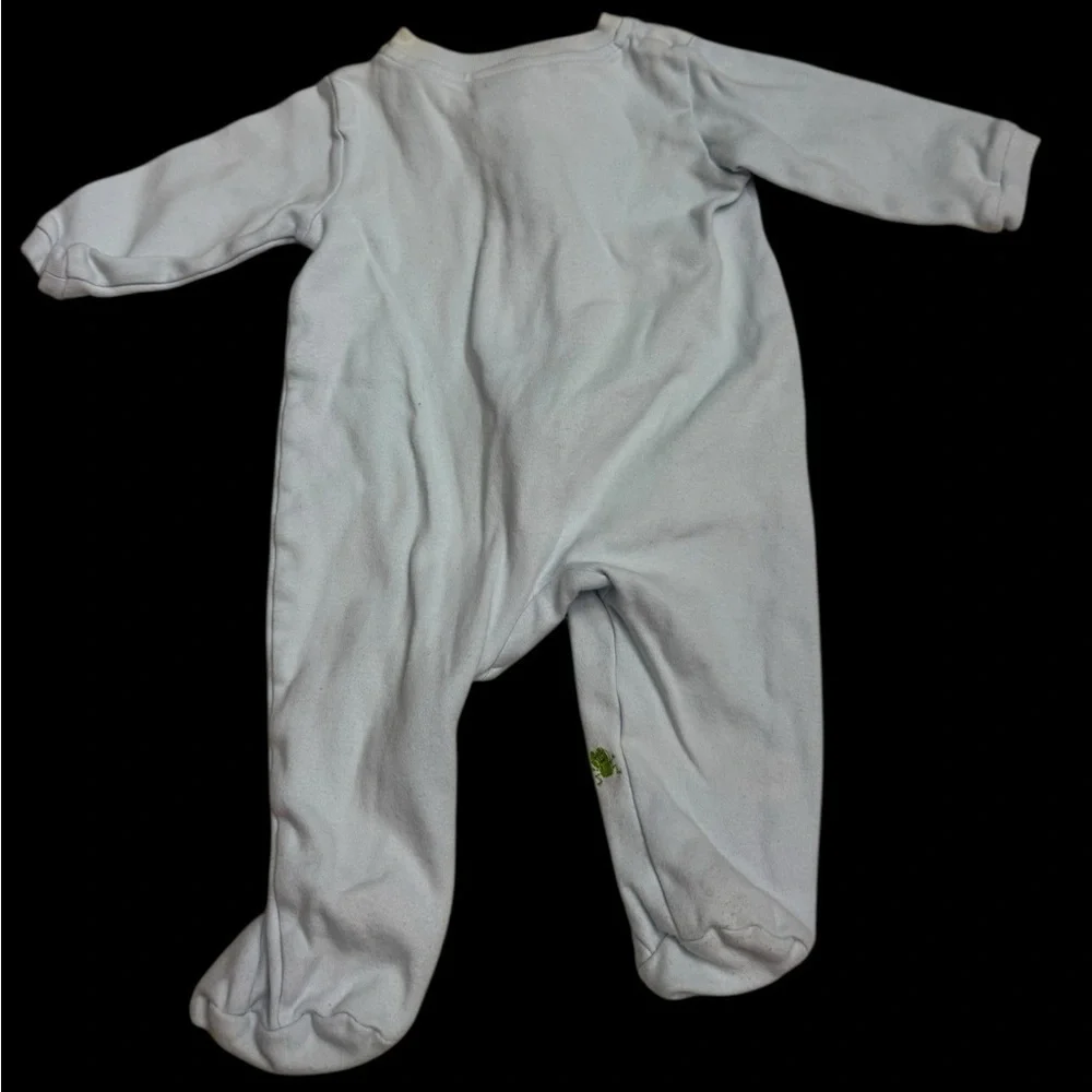 Nursery Rhyme White and Green Footie